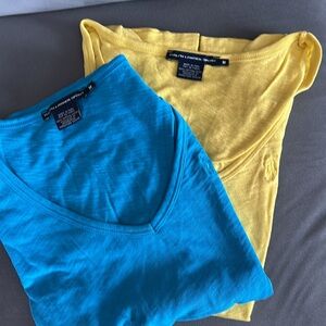 Two - Ralph Lauren Sport - Size Medium. Blue & Yellow